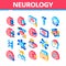 Neurology Medicine Isometric Icons Set Vector