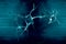 Neuron in colour background