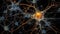 Neuronal Network Abstract Background for Web and Print.