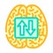 neuroplasticity neuroscience neurology color icon vector illustration