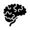 Neuroscience, brain, idea icon. Black vector graphics