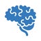 Neuroscience, brain, idea icon. Blue color design