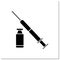 Neurotoxin injection glyph icon