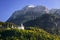 Neuschwanstein Castle with scenic mountain landscape near Fussen, Bavaria, Germany
