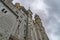 Neuschwanstein castle in winter detail