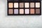 Neutral color eye shadows palette