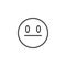 Neutral Face emoji line icon