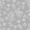 Neutral grey floral vector background