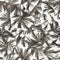 Neutral tropical palm tree leaves seamless pattern