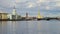 Neva river in the center of Saint Petersburg