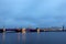 Neva river, Palace Bridge, Saint Petersburg, Russi