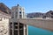 Nevada Intake Tower on Hoover Dam at the Stateline of Nevada-Arizona