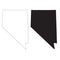 Nevada map on white background. Nevada State sign. Nevada map black outline state USA symbol. flat style