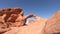 Nevada`s Arch Rock panorama