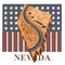 Nevada state map. Vector illustration decorative design