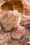 Nevada State Park Valley of Fire. Stones and arches of colored sandstone