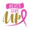 Never give up Breast Cancer