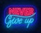 Never give up neon lettering on a dark background.