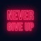 Never give up neon lettering on a dark background.