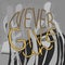 Never give up - vector lettering. Text for greeting cards, posters, banners, prints. Grayscale illustration with long leaves.