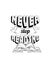 Never stop reading, vector. Positive thoughts, affirmation. Motivational, inspirational life quotes. Wall decals isolated