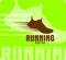 Never Stop Running Logo, running logo, shoes logo, runner