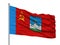 Nevinnomyssk City Flag On Flagpole, Russia, Stavropol Krai, Isolated On White Background