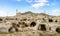 Nevsehir castle and Kayasehir in Nevsehir, Turkey