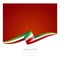 New abstract Italy flag ribbon banner