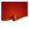 New abstract Morocco flag ribbon banner