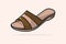 New Arrival Women Evening Event Slipper vector illustration. Beauty fashion objects icon concept. Fashion slipper shoe models in