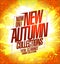 New autumn collections now on, vector web banner design