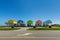 new beach houses at Port Bolivar on wooden stilts to protect against flooding, Texas