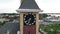 New Bern, North Carolina, USA. Aerial View of Clock Tower on Historic City Hall