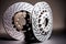 new brake discs made of durable modern silver material