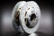 new brake discs made of durable modern silver material