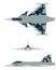 New Brazilian Military Fighter Plane. Camouflage painting.