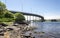 A new bridge over Hafrsfjord fjord connecting Tananger and Kvernevik suburbs