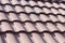 New brown roof tile close up. background texture. hight contrast