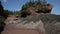 New Brunswick Fundy Coastline Rocks Low Tide