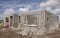 New build concrete stone House