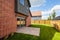 New build home landscaped garden