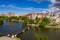 The new buildings on embankment of Lower Lake