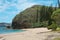 New Caledonia coastal landscape beach and cliff