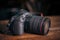 New camera Canon EOS R 30.1 megapixel full-frame mirrorless interchangeable-lens on the table