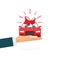 New car gift win or hand giving automobile with bow ribbon vector flat cartoon illustration, auto dealership and rental