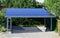 New carport with semi transparent photovoltaik moduls