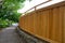 New Cedar Wood Fencing around Backyard around house