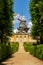 New Chambers (Neue Kammern) palace and Windmill (Windmuhle) in Sanssouci park, Potsdam, Germany