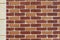 New and clean brown brick wall